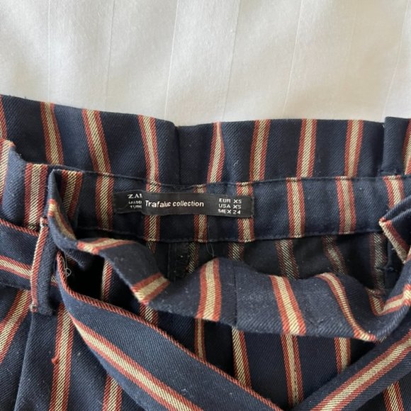 Zara Trafaluc striped trouser pants size S - Picture 3 of 4